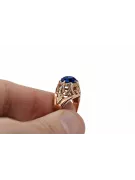 Vintage Sapphire Ring Original Vintage 14k Produkt z Pink Gold VRC080R